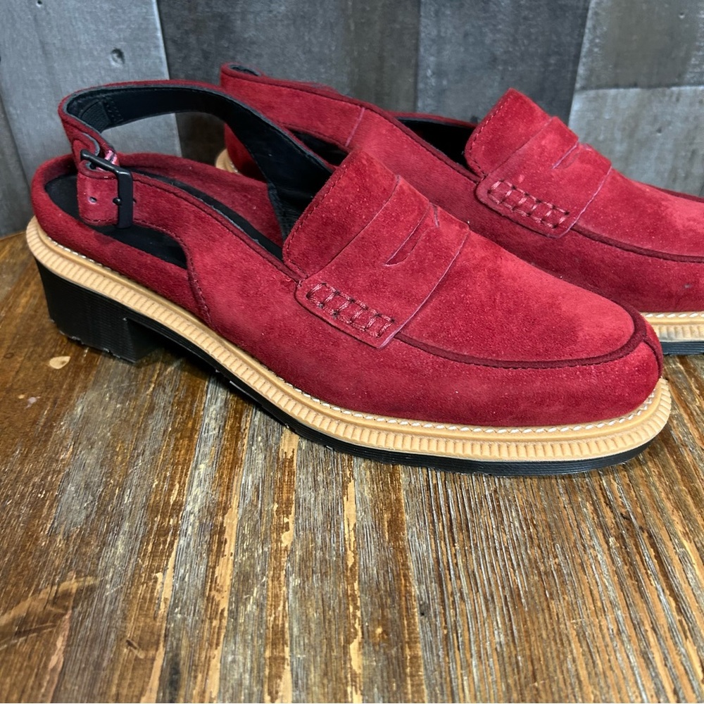 Red Suede  Loafers